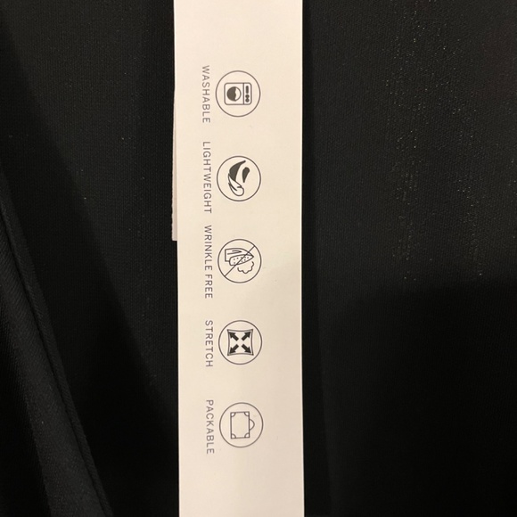 NWT- Talbots long sleeve crossover top- black - Picture 3 of 4